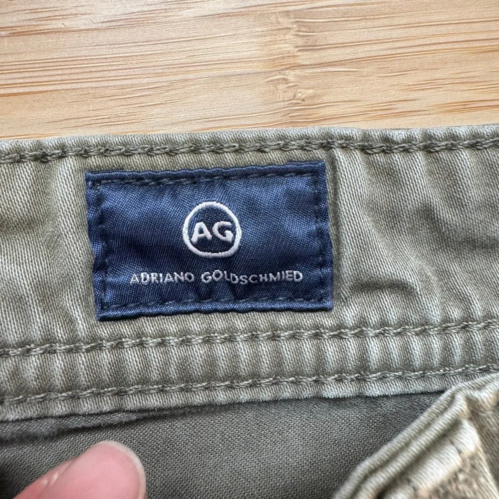 AG‎ Adriano Goldschmied The Graduate Tailored Leg Pants Mens 33x32 Army Green
